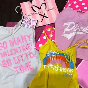 4 AWESOME VS PINK TANK TOPS